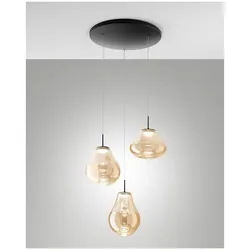 Fabas Luce 3774-47-125 Deva Pendelleuchten 42W Amber