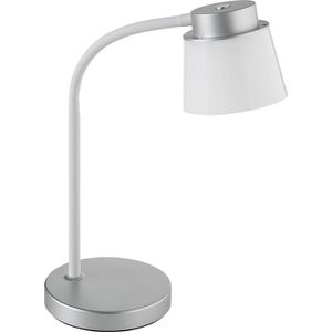 Alco Schreibtischlampe 935, silber, LED, dimmbar, 360 Lumen, tageslichtweiß