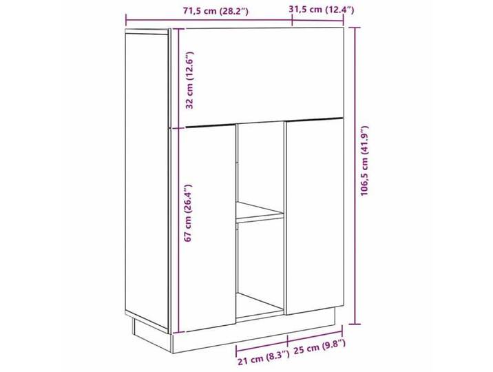 Remise 2026®Bureau informatique Marron - Bureau droit multi-rangements - chêne artisanal - 71.5x31.5x106.5cm - Bois d'ingénierie