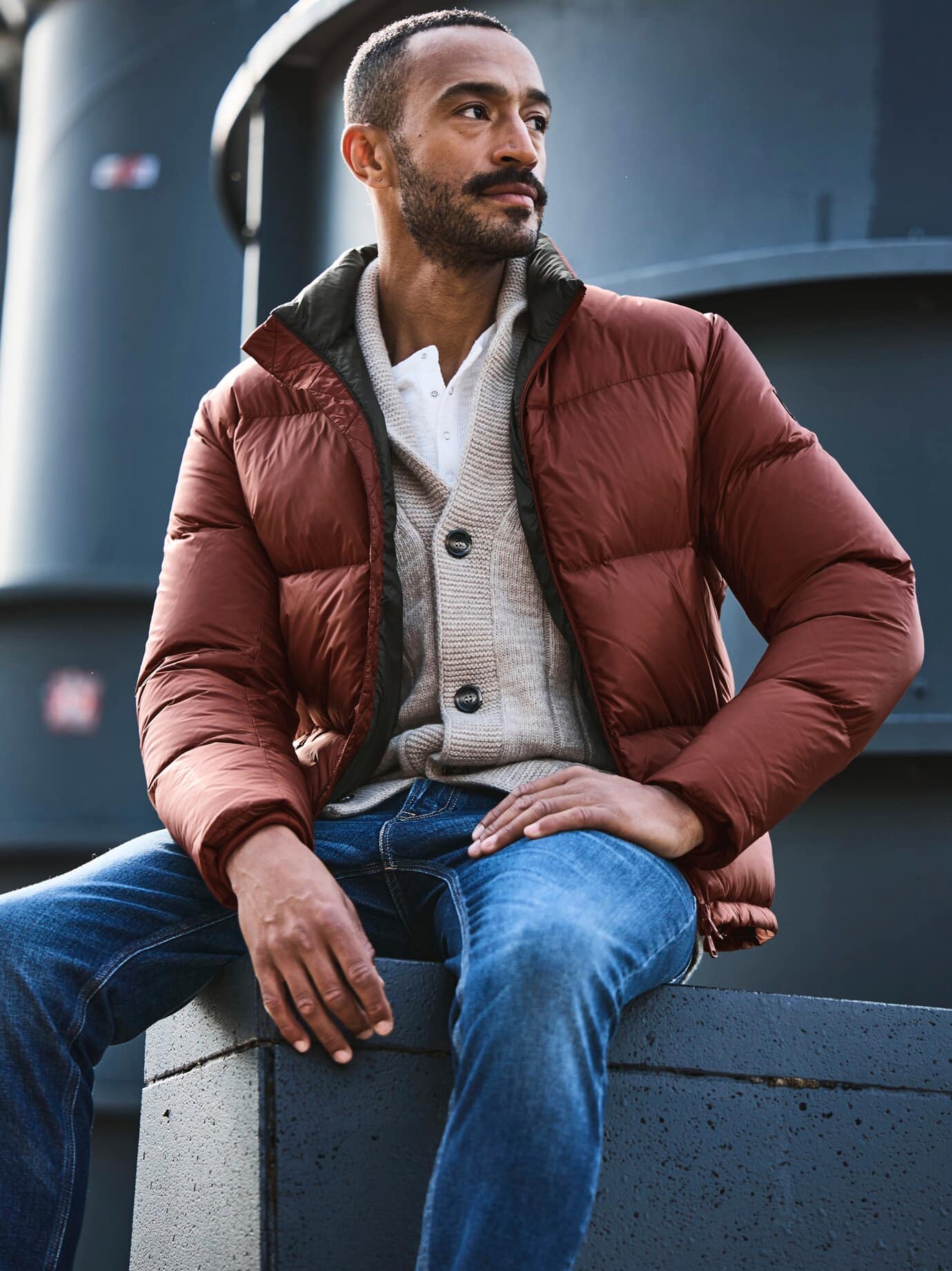 Mey & Edlich Urbanite-Steppjacke Rot 48