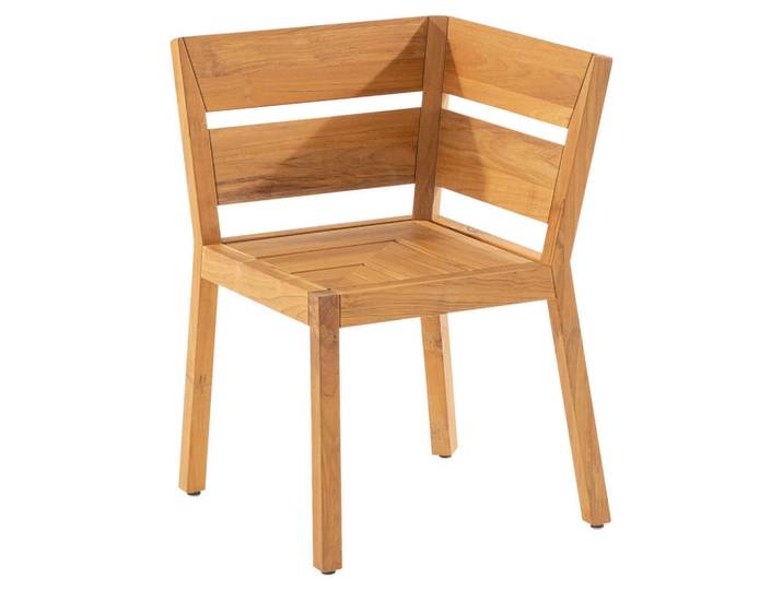 Niehoff Garden Eckelement, Teakfarben, Holz, Teakholz, massiv, 58x85x58 cm,