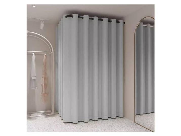 Umkleidekabine für Bekleidungsgeschäfte in L-Form, Umkleidekabinen für Einkaufszentren/Boutiquen/Büros/Bars/Hochzeitsgeschäfte/Schneiderläden, Eckumkleidekabinen zur Wandmontage zum Schutz d