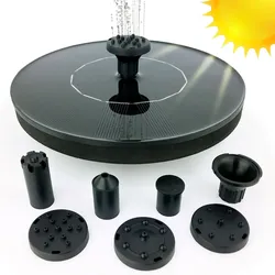 Gravidus Solar Springbrunnen Ø 16 cm mit 7 verschiedene Düsen
