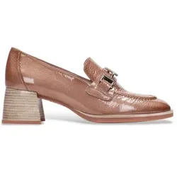 Hispanitas für Damen. HI243590 Braun Al Leder Mokassins (36), 3 bis 5 cm, Keine, Lässig