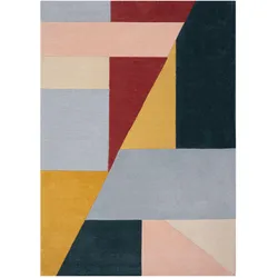 WOLLTEPPICH DEBEN, geometrisch, Kontrast-Bunt, 160 x 230 cm