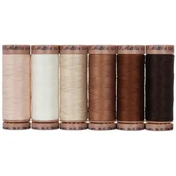 Mettler Silk Finish Cotton "Natur", Stärke: 40, Inhalt: 6x 150 m
