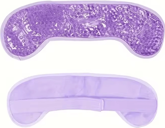 Inspire Curations Reusable Hot And Cold Gel Forehead Ice Pack Soft Cooling Pad For Head Comfort purple