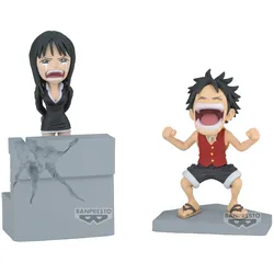 ONE PIECE WORLD COLLECTABLE FIGURE LOG STORIES-MONKEY.D.LUFFY & NICO ROBIN-