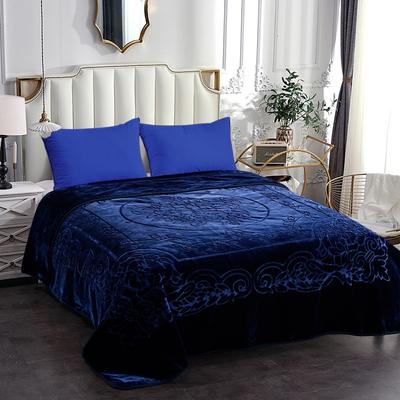 JML "Embossed Floral Bed Blanket 85""x95"" - 9lbs"
