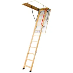 FAKRO Bodentreppe LWK Komfort 70x130/305 Holz, Raumhöhe bis 305cm, 3-teilig