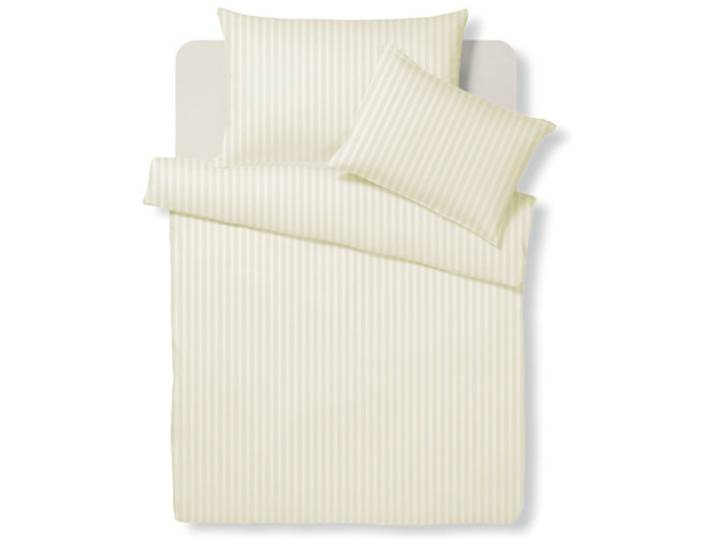 Living Home Bettwäschegarnitur Bio Organic sand Baumwolle 160 x 210 50 x 70 cm - Material: Bio Baumwolle - Bettwäschegarnitur