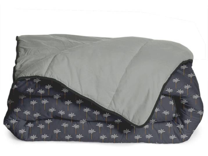 Bleu Calin Couette Imprimée Oasis - Chaude 350g/m2 - 240x260cm