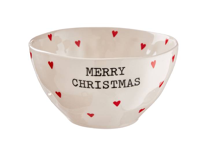 Coupelle Merry Christmas Ø 14cm Blanc