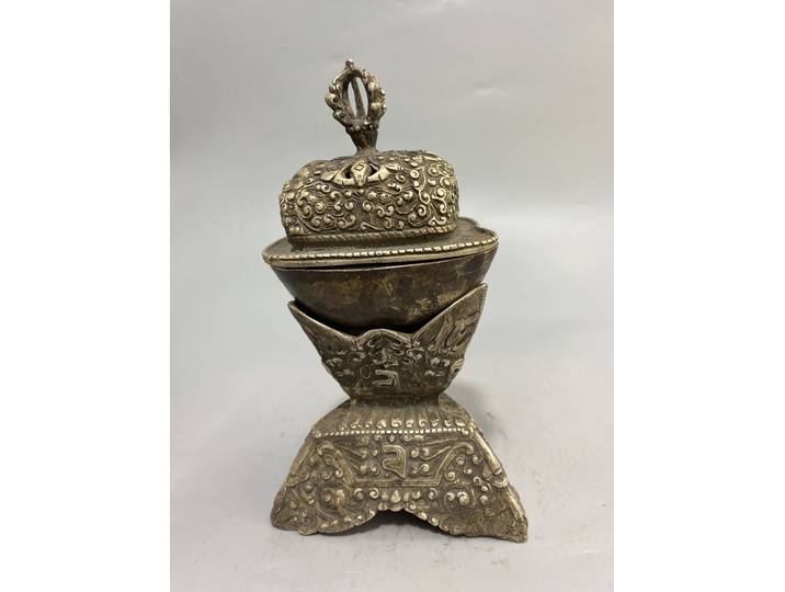 Instrument rituel de Toba tibétain exquis, décoration de maison en cuivre pur pour l'entrée du salon, artisanat artistique Unique