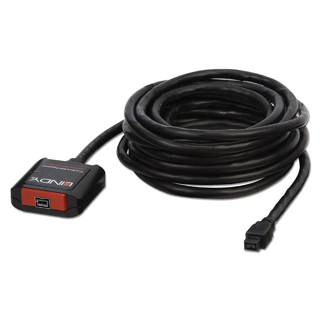 Lindy Firewire 9-polig - Firewire 9-polig, 5 m, Schwarz (5 m) (32918)