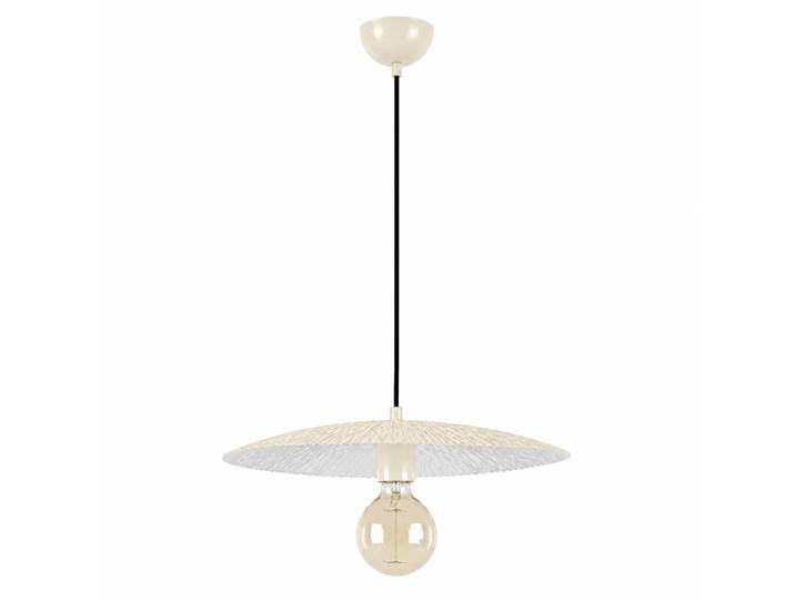 Lampe suspendue en métal Soleil - 39 x 39 cm - Beige