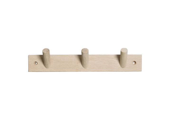 Byon Porte-manteaux Else naturel 3 boutons