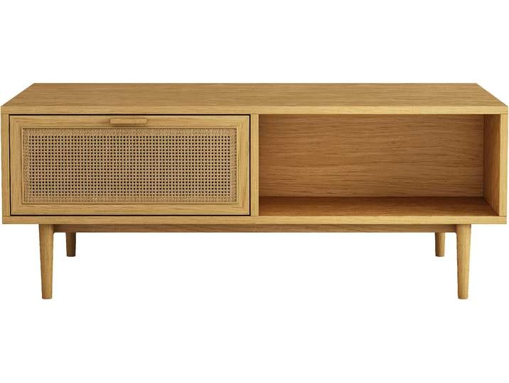 Couchtisch OTTO HOME Loralia , braun (naturfarben), B:115cm H:45cm T:60cm, Tische, Couchtisch