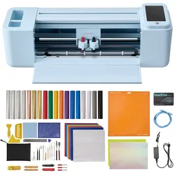 VEVOR Vinylschneidemaschine 30 cm, Schneideplotter/Plottermaschine mit Touchscreen & Material- und Werkzeugsatz, Kompatibel mit Mac/Windows/Android/iOS, für Bastelarbeiten, Karten & Wohnaccessoires
