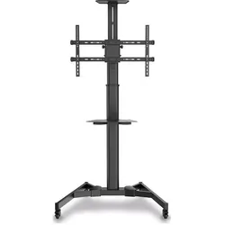 Purelink TV Standfuss mobil - Single Display bis 70" (50 kg, 37" - 70"), TV Ständer, Schwarz