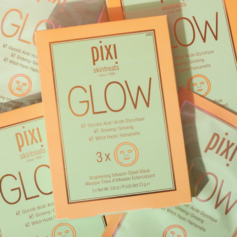 Pixi Glow Glycolic Boost Brightening Sheet Mask 3&nbsp;un.