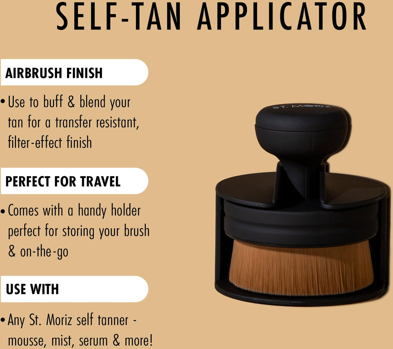 ST. MORIZ Tanning Applicator & Buffing Brush