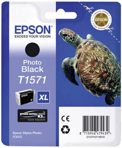 Epson Druckerpatrone T1571 XL Original Photo Schwarz C13T15714010