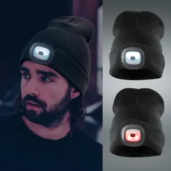 Strickmütze mit integriertem LED-Licht