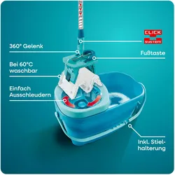 Leifheit Bodenwischer Set CLEAN TWIST M, Reinigungsutensil