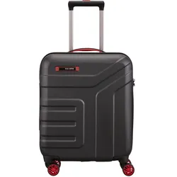 travelite VECTOR 4-Rollen Trolley S Schwarz/Rot