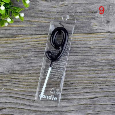 Uplift Essentials Modern Black Number Birthday Cake Candles 9