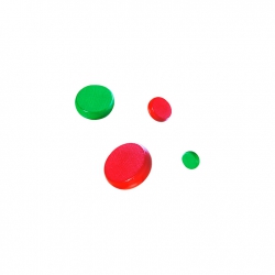 Ferti Crokinole 78 - Spielsteine rot und grün - je 12 Stück 261631