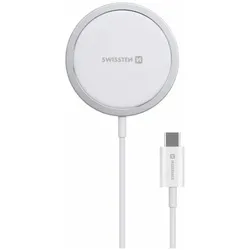 Swissten MagStick (15 W), Wireless Charger, Weiss