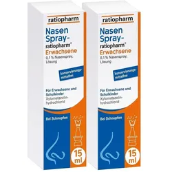 Nasenspray ratiopharm Erwachsene oK 2X15 ml