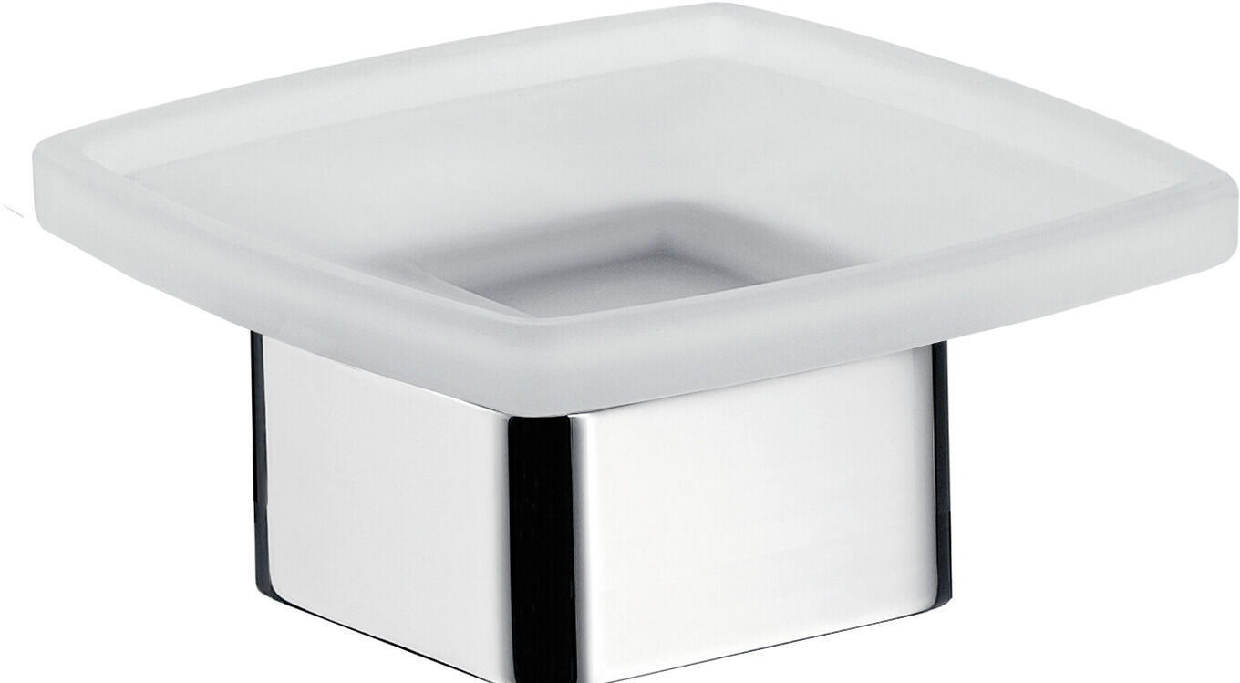 Emco Loft 053000101 Porte-savon Cristal, satiné, modéle sur pied