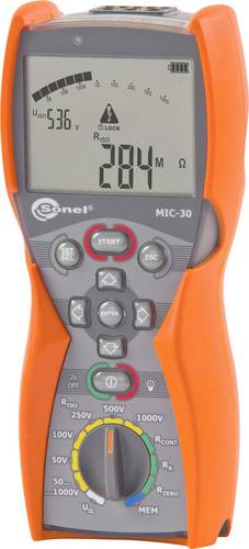 Sonel MIC-30 Isolationsmessgerät kalibriert (ISO) 50 V, 100 V, 250 V, 500 V, 1000V 100 GΩ