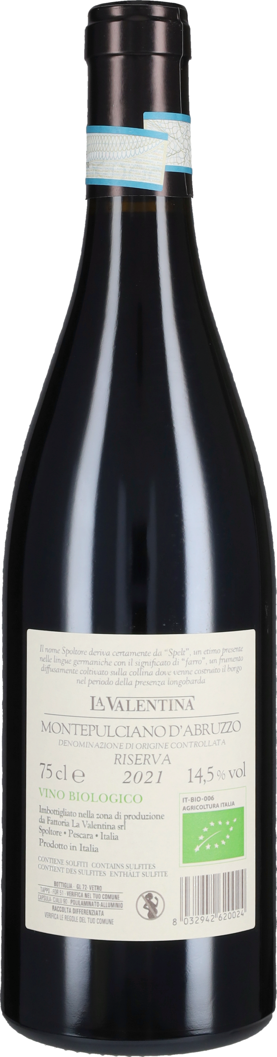 La Valentina Montepulciano d'Abruzzo Riserva 'Spelt' 2021
