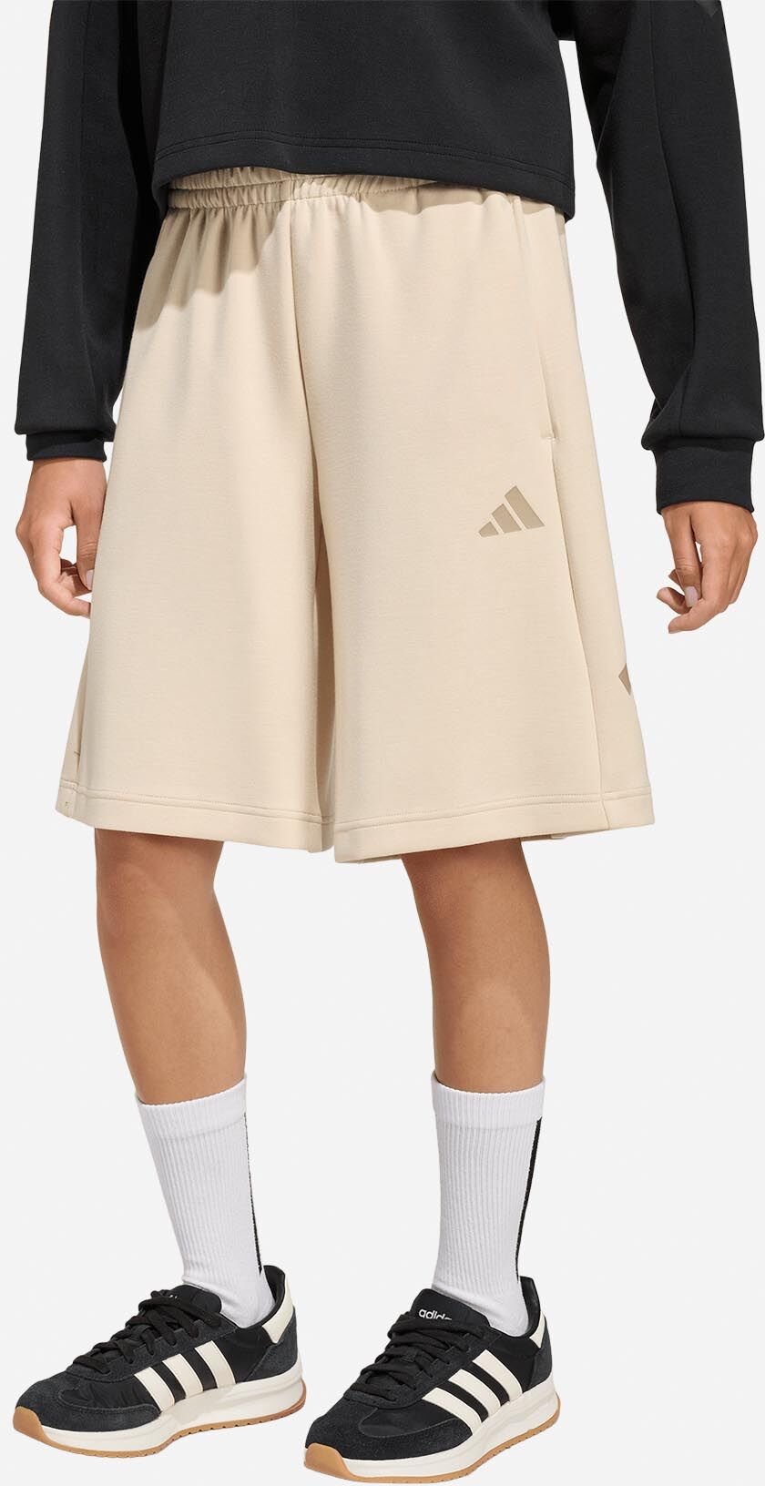 Adidas Future Icons Jr - Pantaloncini - Beige 7-8ANNI