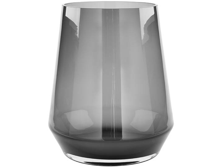Dekovase FINK LINEA , grau, H:28cm Ø:24cm, Glas, Vasen, Dekovase, aus durchgefärbtem Opalglas