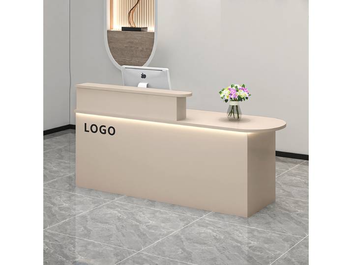 Comptoir de réception de luxe à la mode, décorations de bureau moderne pour Salon de coiffure, comptoir de réception, meubles commerciaux esthétiques