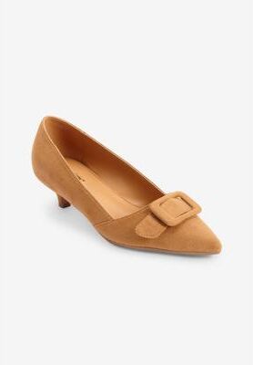 Extra Wide Width Women's The Holland Pump by Comfortview in Brown (Size 8 WW)