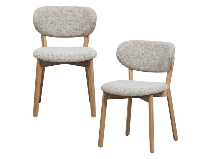 Tchibo - 2 Woood »Udar« Esszimmerstühle - 51x60x82cm - naturfarben -