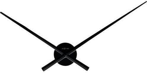 NeXtime Wandklok Hands - Zwart - 70 cm