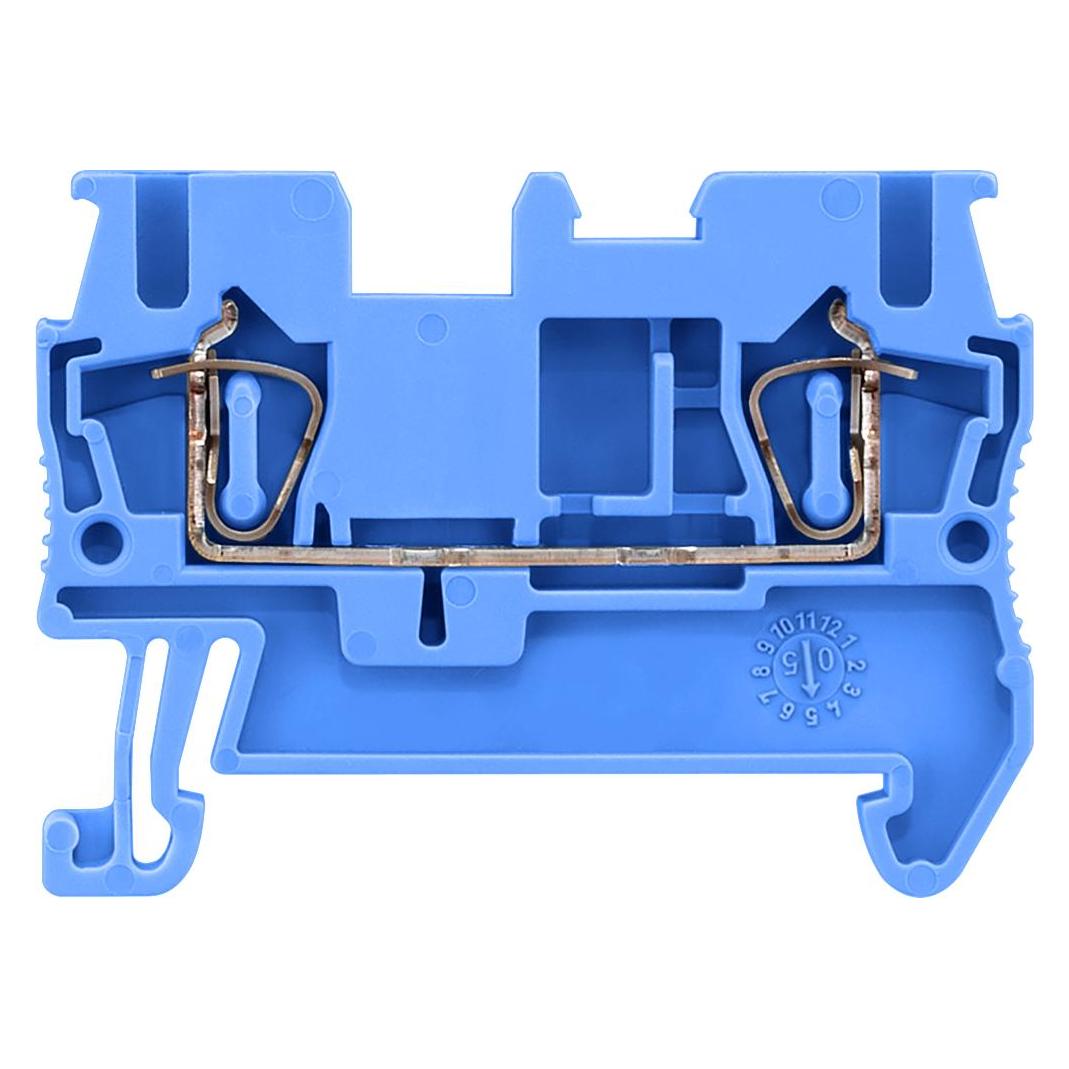 Siemens 8WH DIN-Schienen Anschlussklemmenblock Blau, 2.5mm², 800 V / 31A, Federklemme (8WH2000-0AF01)