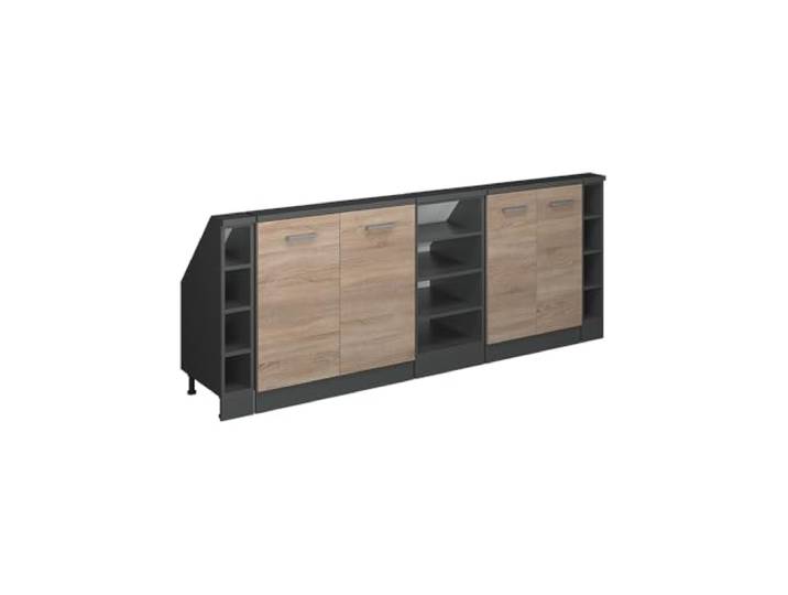 Vicco Küchenschrank für Dachschrägen R-Line, Sonoma, 210 cm