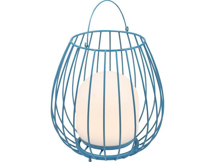 NORDLUX Tischlampe Jim Blau Metall H 38.4 cm - Lichtfarbe: Warmweiss - Kaltes Tagesweiss