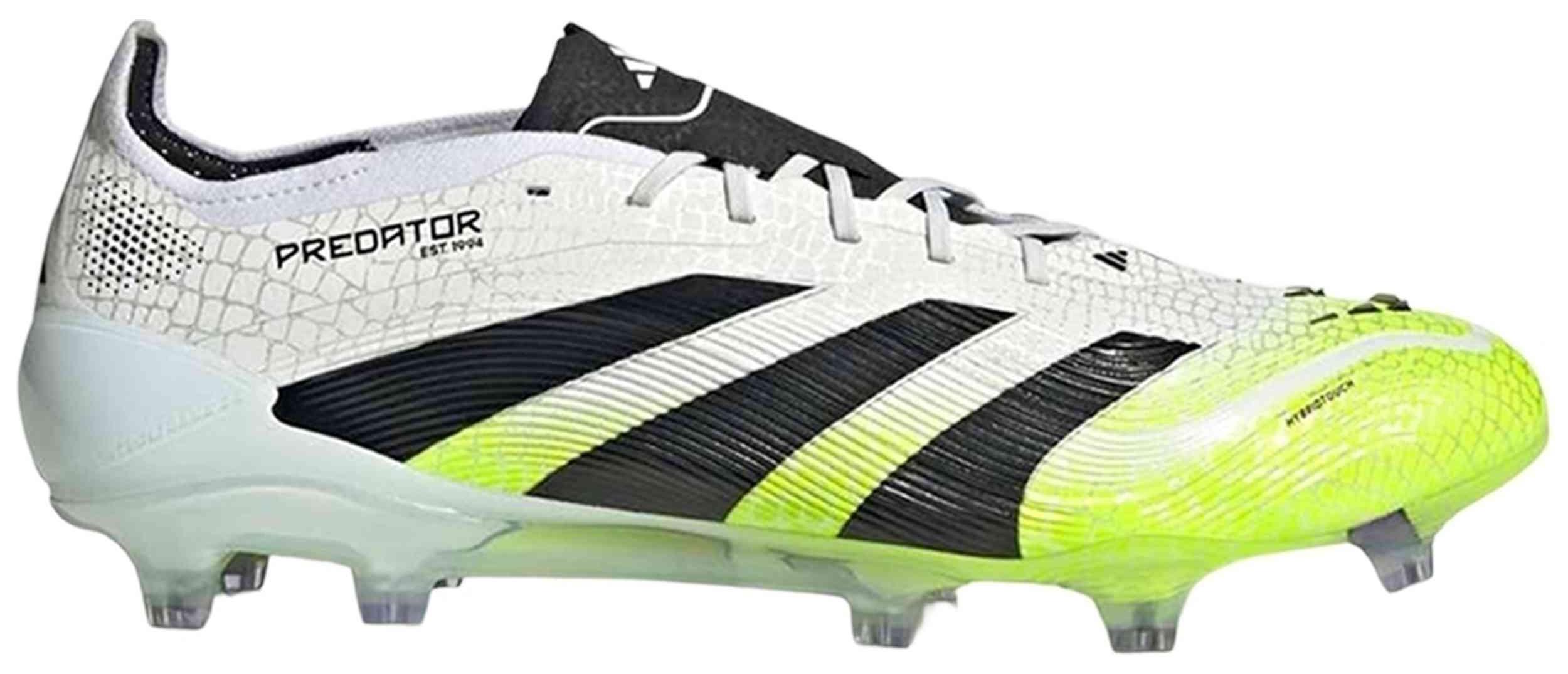 Fußballschuhe Adidas Predator Elite FG "Cloud White / Core Black / Lucid Lemon" für Herren