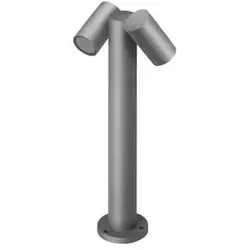 Brumberg Pollerleuchte LUZON, IP65, 230V AC, GU10, strukturgraphit, 45cm, 2-flammig BRUM-65362100