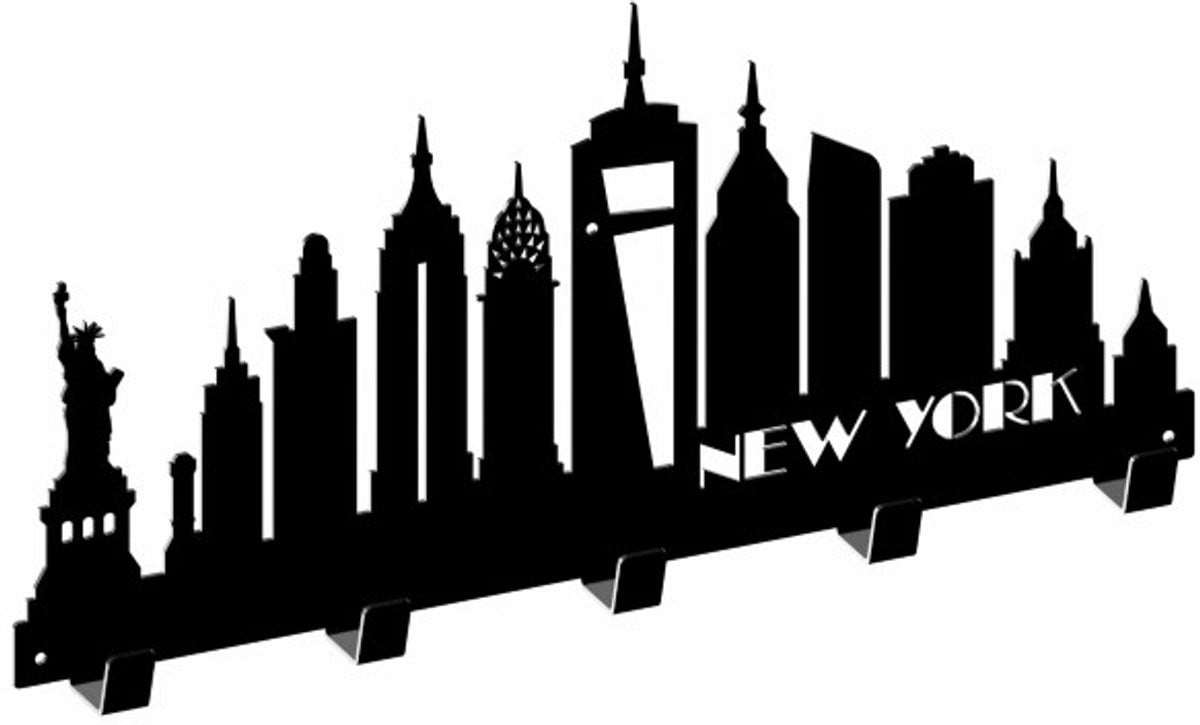 Gamet New York Serie Zwarte Structurele Kapstok voor de gang