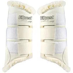 EQuest Softgamasche für Pferde, 2er Set - Champagner/Natur, XL